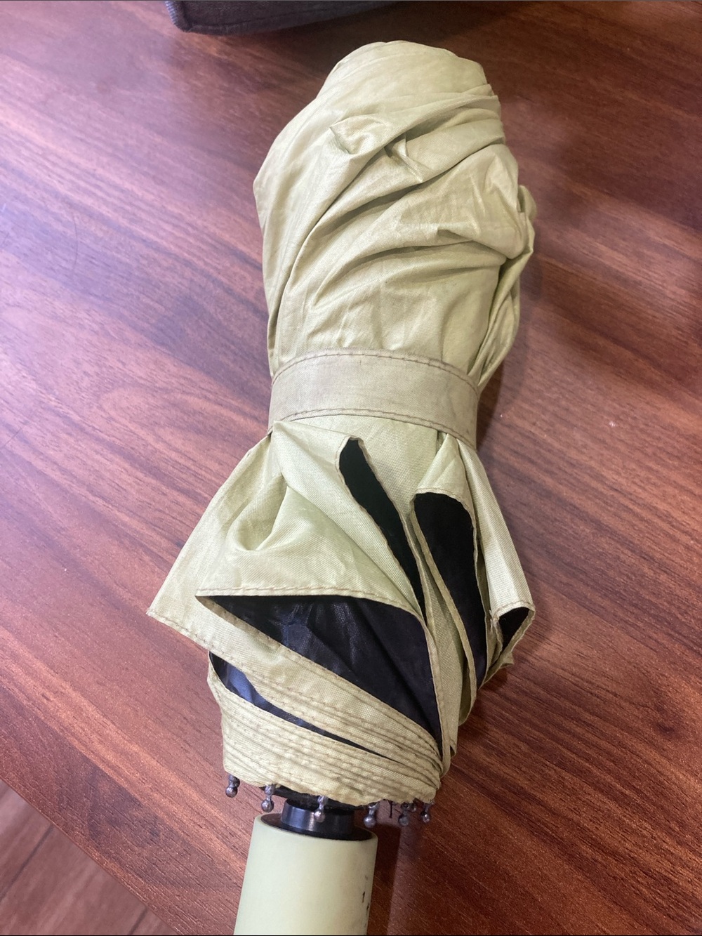 Travel Umbrella in Olive Green - Unbranded